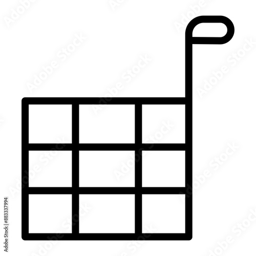Fryer Vector Line Icon Design
