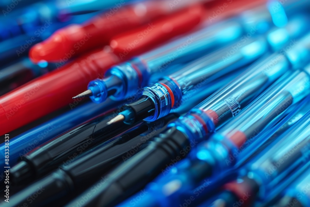 A close up of a variety kind of stationary. A close up of a variety kind of stationary.