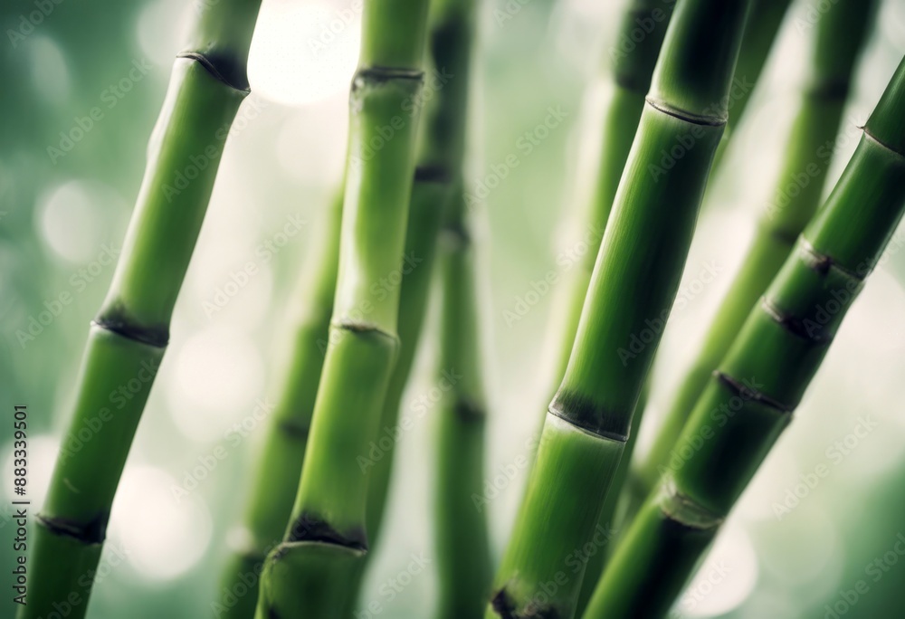 Obraz premium china exotic bamboo flora asia stems design olated flower green background leaf