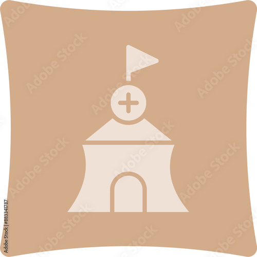 Camp Glyph Art Box Icon