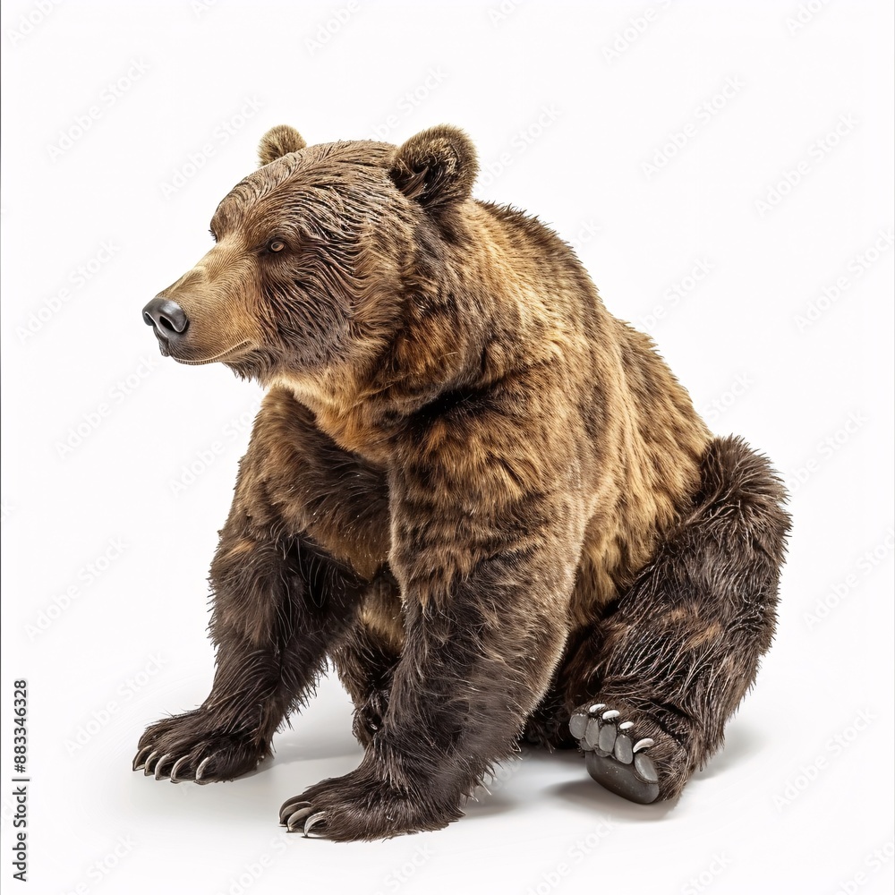 Fototapeta premium Bear isolated on white background 