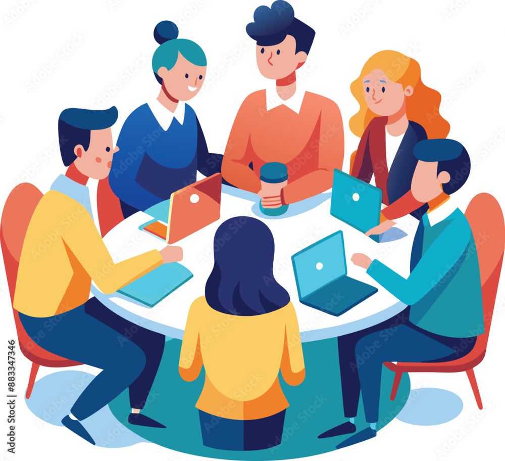 Vector illustration, flat style, businessmen discuss social network, news, vector, social networks, chat, dialogue speech bubbles, new projects,peoples meeting Vector illustration, flat style, businessmen discuss social network, news, vector, social networks, chat, dialogue speech bubbles, new projects,peoples meeting