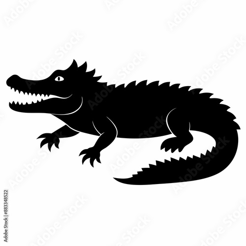 Crocodile Black silhouette
