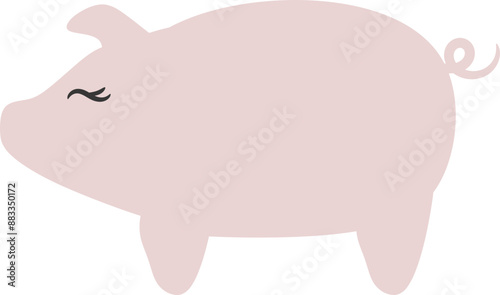 Pig Silhouette Graphic Design 