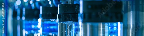 Close-up on Reverse Osmosis Water Filtration System: Showcasing the Intricate Filtration Process and the Output of Pure, Clean Drinking Water