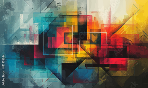 A geometric vector of an abstract grid.