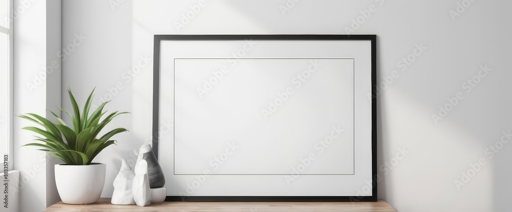 Interior poster mockup with vertical frame in home interior background. Mockup Poster Frame in cozy room Interior poster mockup with vertical frame in home interior background. Mockup Poster Frame in cozy room