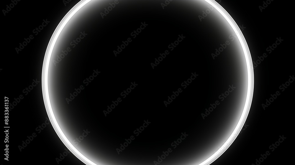 Total Solar Eclipse with a Glowing Ring of Light in the Dark Sky Total Solar Eclipse with a Glowing Ring of Light in the Dark Sky