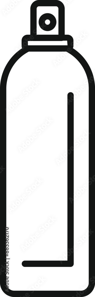 Simple spray bottle icon showing cleaning product for sanitation and hygiene Simple spray bottle icon showing cleaning product for sanitation and hygiene