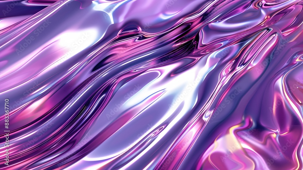 Abstract Metallic Purple Waves in Fluid Motion Design Abstract Metallic Purple Waves in Fluid Motion Design