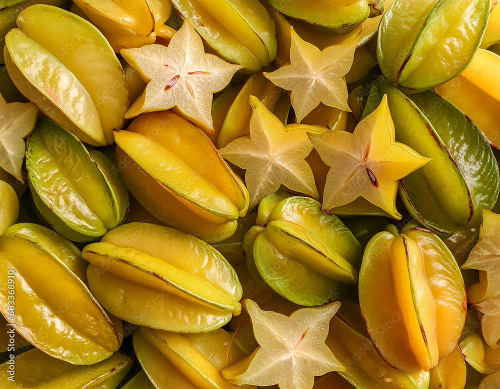 Fresh Averrhoa carambola, star apple, starfruit fruit or buah belimbing. Fresh Averrhoa carambola, star apple, starfruit fruit or buah belimbing.