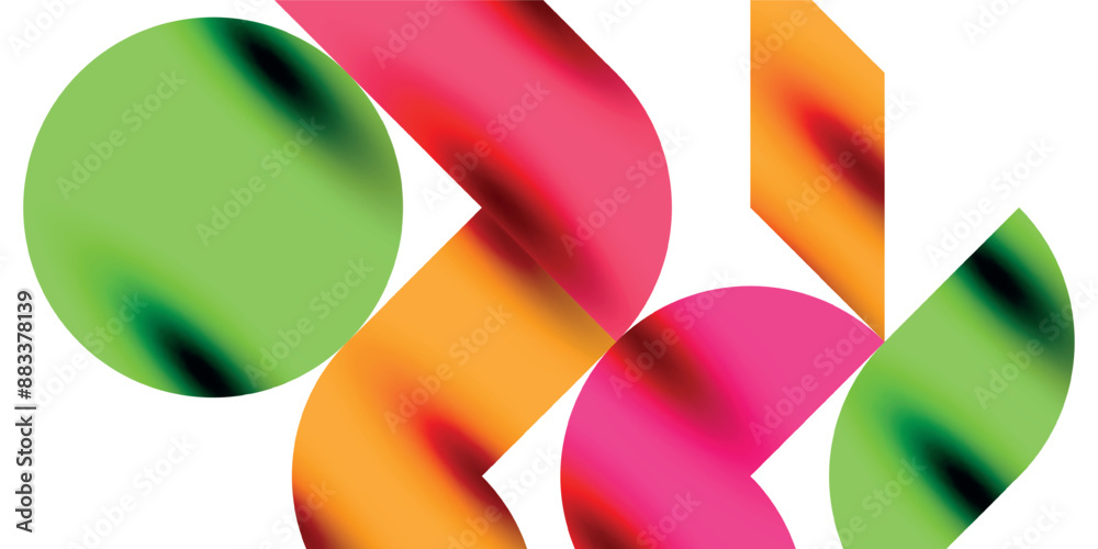 Shadow effect shiny circles and round triangles geometric modern art. Vector Illustration For Wallpaper, Banner, Background, Card, Book Illustration, landing page Shadow effect shiny circles and round triangles geometric modern art. Vector Illustration For Wallpaper, Banner, Background, Card, Book Illustration, landing page