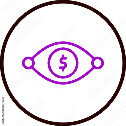 Visionary Vector Line Purple Circle Black