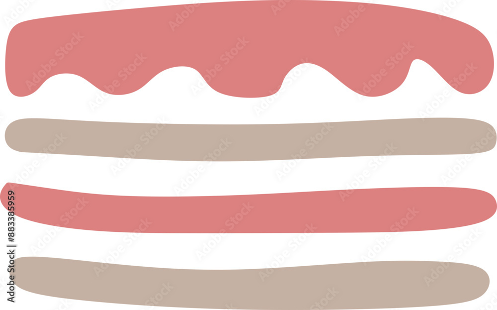 Obraz premium Birthday Cake Vector Graphic