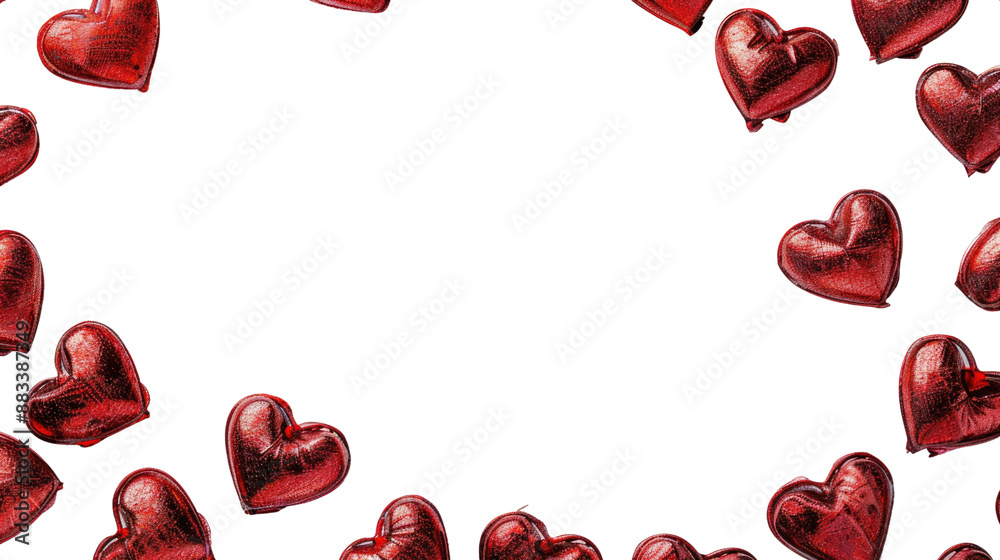 background of hearts on a transparent background background of hearts on a transparent background