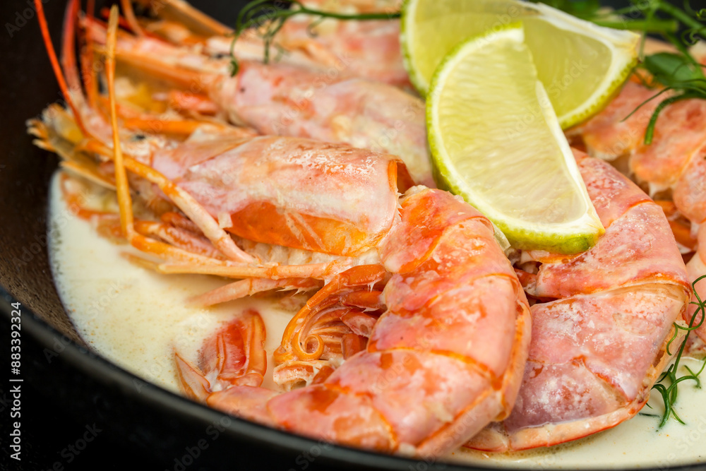 fried shrimp with lemon fried shrimp with lemon