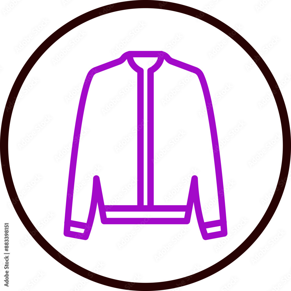 Jacket Vector Line Purple Circle Black Jacket Vector Line Purple Circle Black