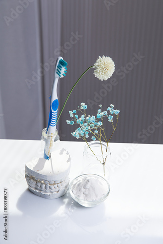 toothbrush with toothpaste