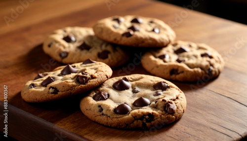 Homemade Chocolate Chip Cookies with Glass of Milk - Fresh Baked Comfort Food