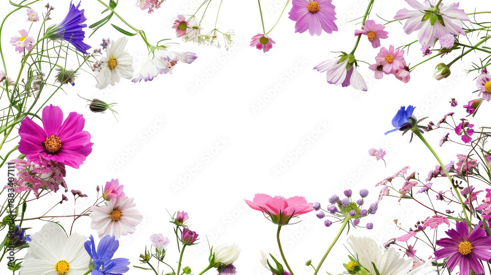 Flowers on a transparent background Flowers on a transparent background