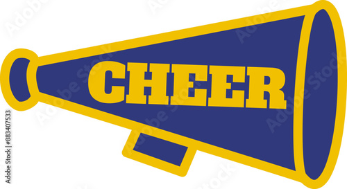 Cheerleading Megaphone Graphic Vector