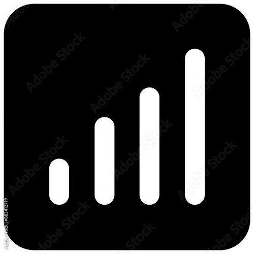 glyph icon, black color icon for business with art board size 64px,