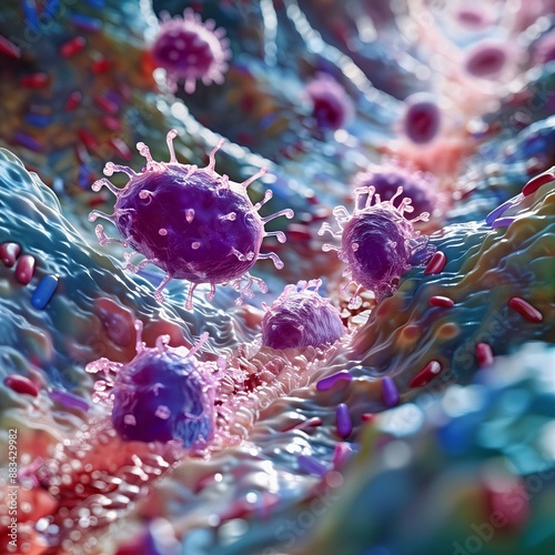 Colorful Bacterial Colonies