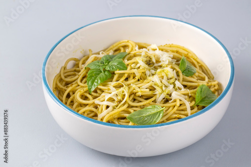 Delicious pasta with pesto ...