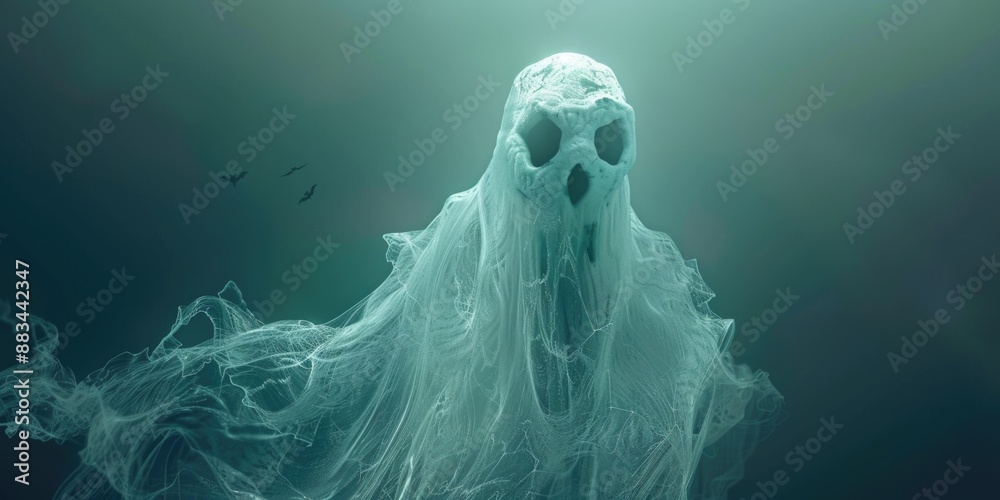 Ghost floating in water Ghost floating in water