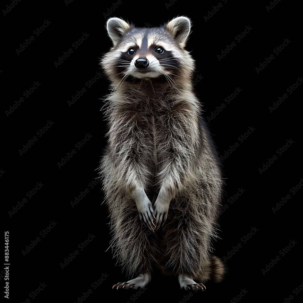 portrait of a raccoon portrait of a raccoon