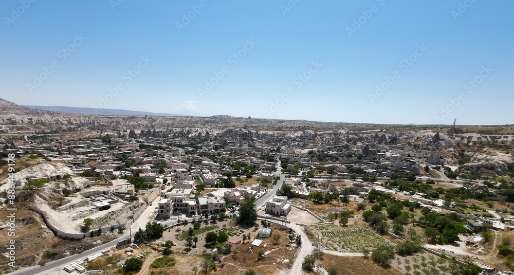 Fototapeta premium World famous Cappadocia, fairy chimneys, hot air balloons