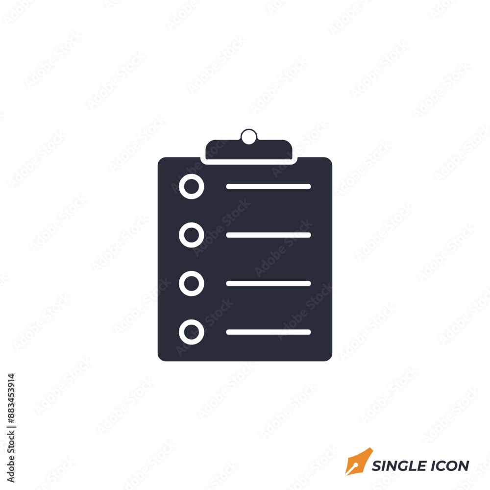 List icon vector illustration. List symbol isolated on white background. List icon vector illustration. List symbol isolated on white background.