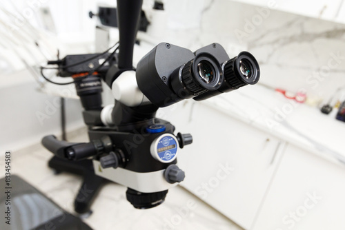 composition of dental microscope in dentist office © Dental Pro Content