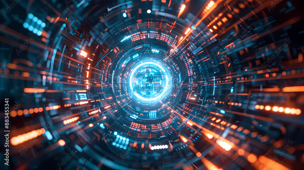 Abstract futuristic digital background Abstract futuristic digital background