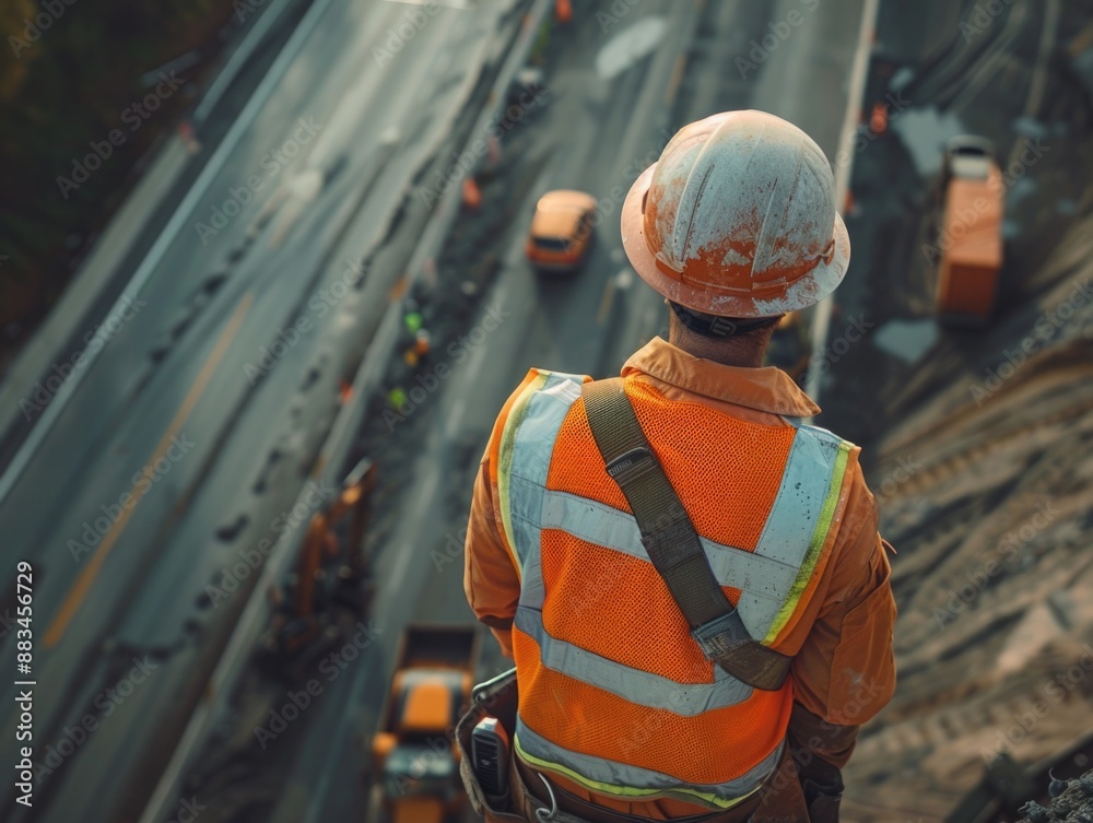 Highway Construction Site View