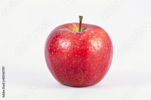 red-yellow apple on a white background . Beautiful simple AI generated image in 4K, unique. © ArtSpree