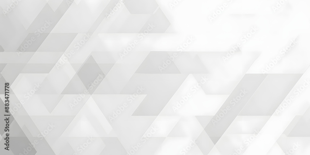 Obraz premium Modern white and gray technology concept diamond triangle geometric line background. white abstract gradient geometric background. white abstract design background template.