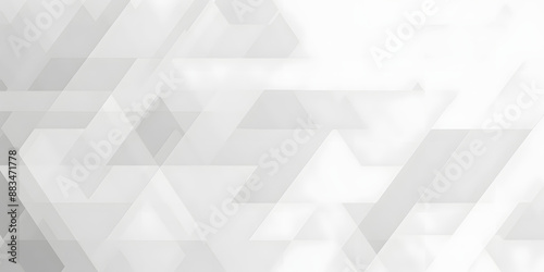 Modern white and gray technology concept diamond triangle geometric line background. white abstract gradient geometric background. white abstract design background template.