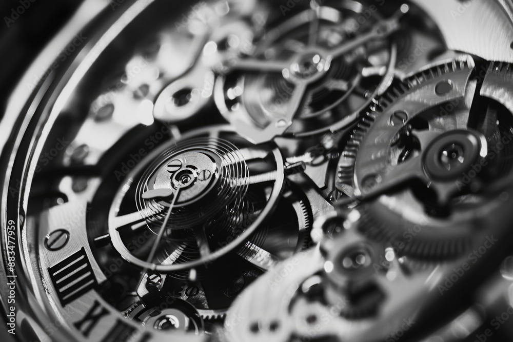 Watch in black and white Watch in black and white