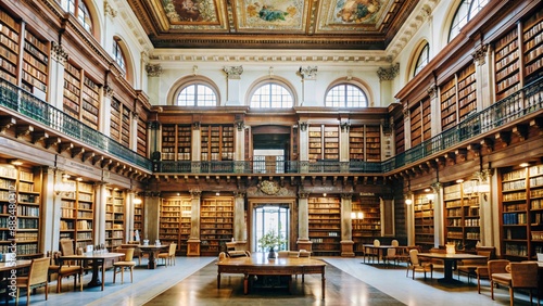 Wallpaper Mural a-giant-library-with-dusty-old-shelves Torontodigital.ca