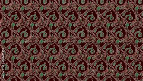 Seamless pattern background design with ornament motifs, batik decoration, wallpaper, template 