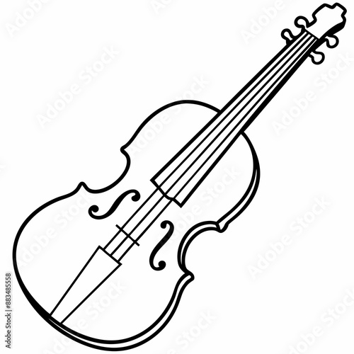 violin isolated on a white background 