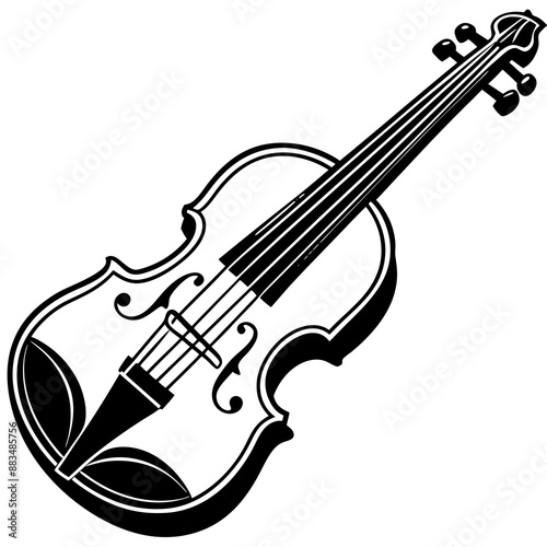 violin isolated on a white background 