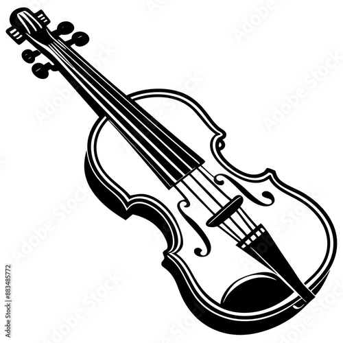 violin isolated on a white background 