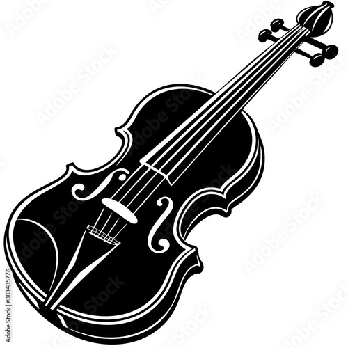 violin isolated on a white background 