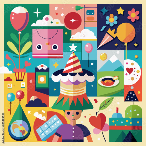 celebration vector art
