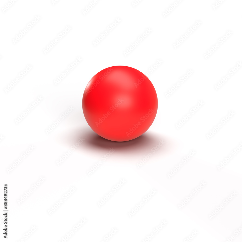 ball on white with shadow ball on white with shadow