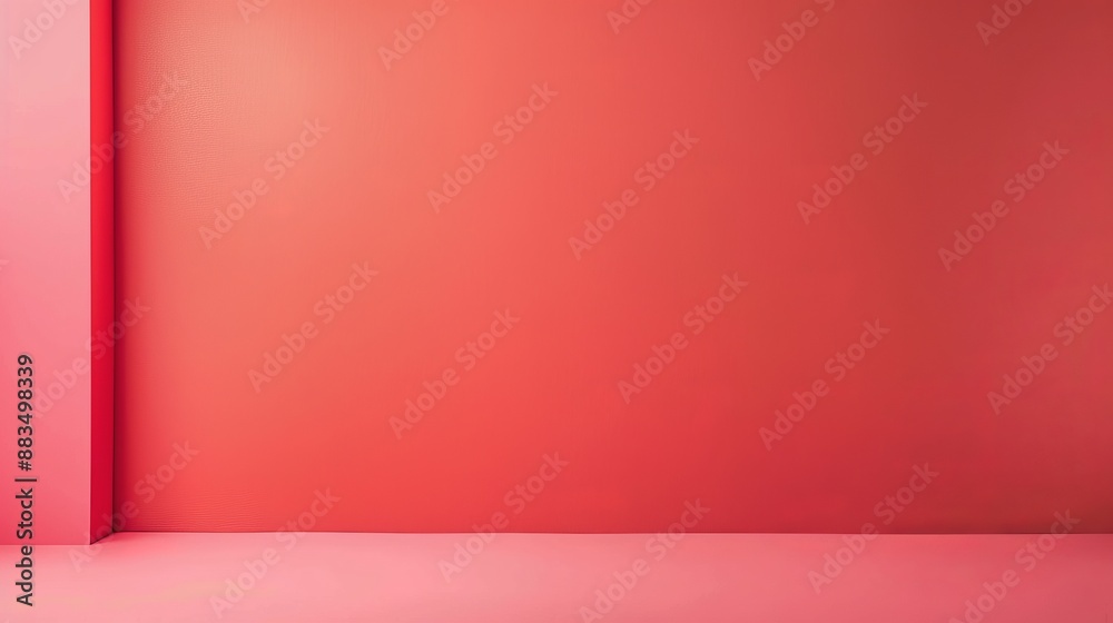 Obraz premium blank and empty light red background 