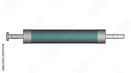 Illustration showing a 2 pole synchronous generator rotor