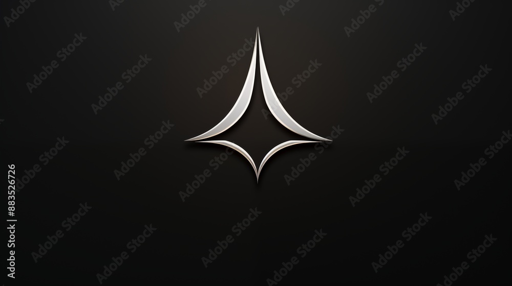 Modern Minimalist Star-Shaped Logo with Elegant Design Modern Minimalist Star-Shaped Logo with Elegant Design